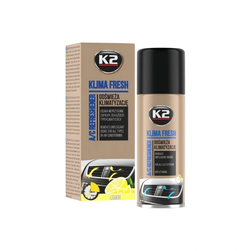 Очисник системи кондиціювання K2 Klima Fresh 150 мл, аерозольний балон