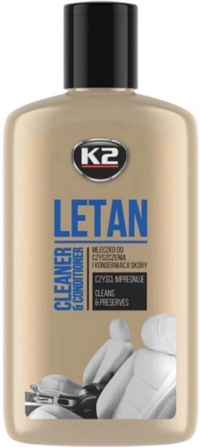 Очищувач-відновлювач для шкіри K2 Letan K202N 250 мл, флакон