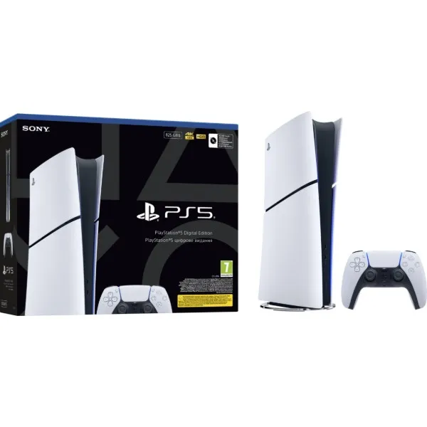 Sony PlayStation 5 Slim Digital Edition, вигляд під кутом